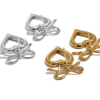 HEART BOW EARRINGS  - Thumbnail 2