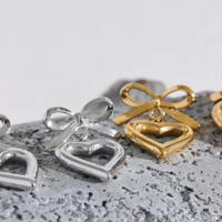 HEART BOW EARRINGS  - Thumbnail 6