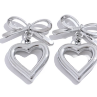 HEART BOW EARRINGS  - Thumbnail 9