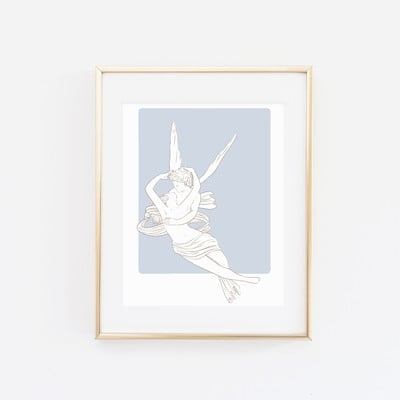 Eros and psyche print (color options available)