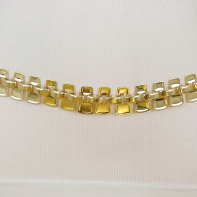 Women belt hip waist gold mesh metal chain link charms strand one size fit s m l
