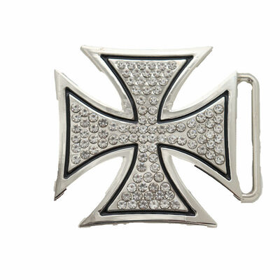 Men women cowboys fashion belt buckle silver metal cross religious sign bling