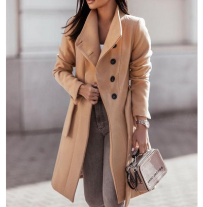 Women'S Breasted Long Sleeves Cardigan Jacket