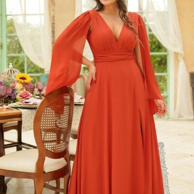 Plus size chiffon mother of the bride /groom dresses evening formal dress