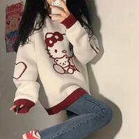 Kitty Pullover Knit Sweater - Thumbnail 1