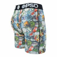 Rhombus 2PK Mens Underwear Lingerie printed lengthen athlete sports boxer shorts breathable underpants P33 - Thumbnail 3