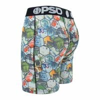 Rhombus 2PK Mens Underwear Lingerie printed lengthen athlete sports boxer shorts breathable underpants P33 - Thumbnail 4