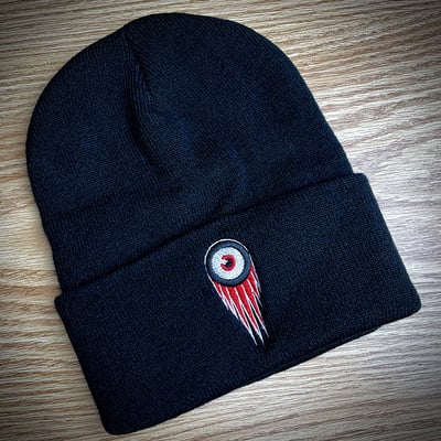 Black sinister beanie