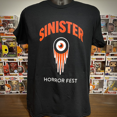 Sinister horror fest tee (red logo)
