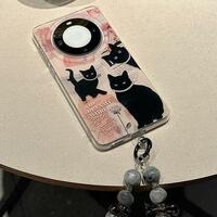 Retro black cat bracelet mobile phone case - Thumbnail 3