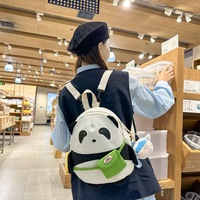 Cute Panda School Backpack - Thumbnail 4