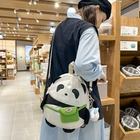 Cute Panda School Backpack - Thumbnail 2