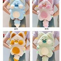 Cute Doodle Cat Plush Backpack - Thumbnail 6