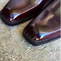 Unique Bespoke Norwegian Welting Jodhpur Zip Boot Made from Cordovan Leather - Thumbnail 1