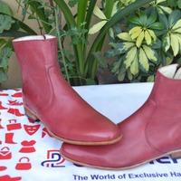 Handmade Men Genuine Leather Jodhpur Style Side Zipper Dress Boot - Thumbnail 2