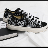 New fashionable moon pentagram universe space hand-painted shoes - Thumbnail 3