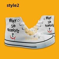 New hand-painted shoes with funny eyes - Thumbnail 2
