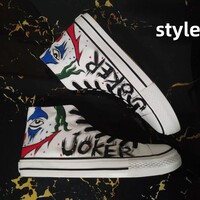New hand-painted shoes with funny eyes - Thumbnail 6