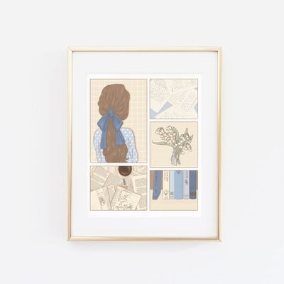 Academia print (color options available)