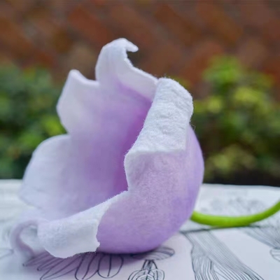 Lilac hats,wool felt hats, children's hats, bell orchid hats