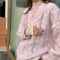 Cable Pullover Knit Sweater - Thumbnail 5