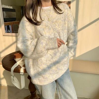 Cable pullover knit sweater