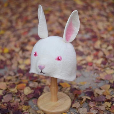 Christmas hats,wool felt hats, elf hat, christmas bunny hats