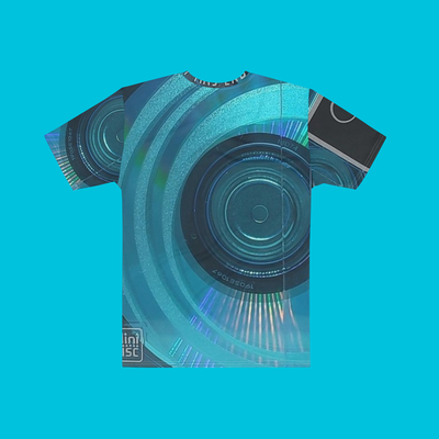 Vaporwave axia mdjs 74 mins t shirt in blue