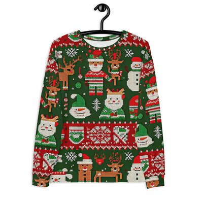 Ugly Christmas sweater pattern