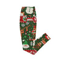 Ugly Christmas pattern Leggings with pockets - Thumbnail 1
