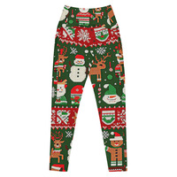 Ugly Christmas pattern Leggings with pockets - Thumbnail 3