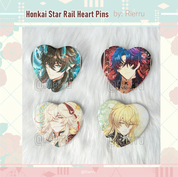 Honkai Star Rail Heart Pins