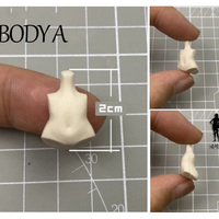 Clear silicone mold to making clay resin casting for Q clay girl doll 4cm body figure nendoroid bjd - Thumbnail 2
