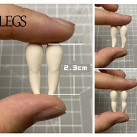 Clear silicone mold to making clay resin casting for Q clay girl doll 4cm body figure nendoroid bjd - Thumbnail 3