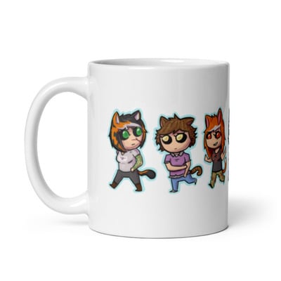 Scp-2085 black rabbit company mug