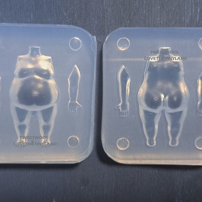 4 cm sumo chubby cute chibi doll female girl body clear silicone for making statue,nendoroid, figure doll
