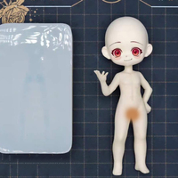 6-10.5 cm Chibi Doll Boy body Clear Silicone for making statue,nendoroid, figure doll - Thumbnail 2