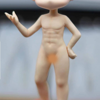 6-10.5 cm Chibi Doll Boy body Clear Silicone for making statue,nendoroid, figure doll - Thumbnail 4