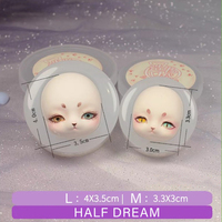 Fox Face Doll Chibi Anime Face  Silicone Cake Fondant Chocolate Gum Paste Mold Cake Decorating Polymer Clay Resin Sugar Candy Mold  - Thumbnail 3