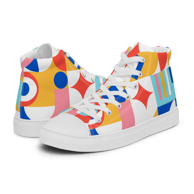 Womens high top canvas shoes