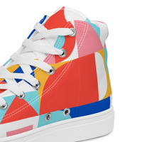 Womens high top canvas shoes - Thumbnail 3