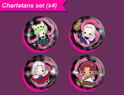 Charlatans_tiny button set