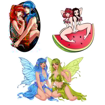 Duo gals sticker pack