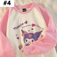 Japanese Anime Cartoon Patchwork Long Sleeve Shirt  - Thumbnail 4