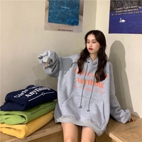 Girls Letter Print Oversized Hoodie  - Thumbnail 5