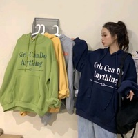 Girls Letter Print Oversized Hoodie  - Thumbnail 6