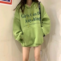 Girls Letter Print Oversized Hoodie  - Thumbnail 7