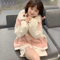 Pink Cat Cartoon Patchwork Jacket  - Thumbnail 3