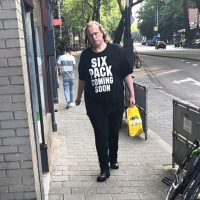 Six Pack Coming Soon Cursed T-Shirt in Black