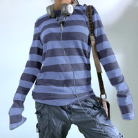GRUNGE STRIPED SWEATSHIRT - Thumbnail 4